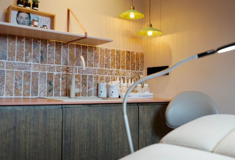 Ligstoel schoonheidssalon.