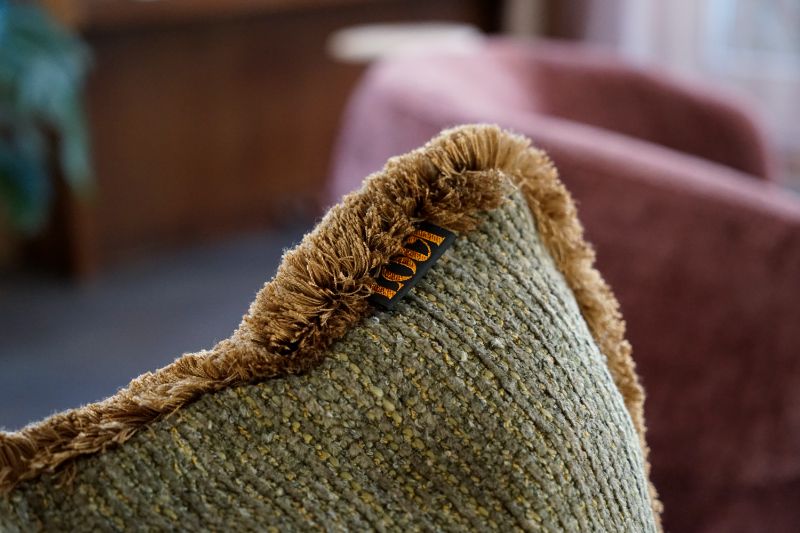 Gekleurde sierkussens.